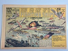 VINTAGE FIGHTING SHIPS 132 PIECES HELEN OF TOY CO AD 1960  S