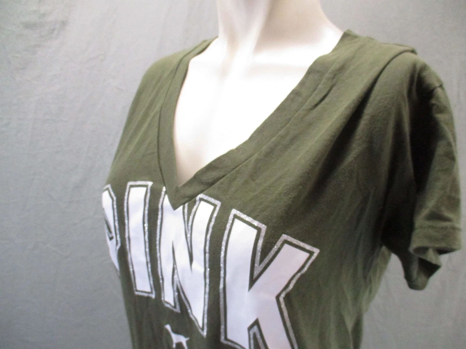 victoria-secret-vs v-neck short sleeve athletic shirt