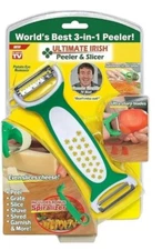 3-in-1 Ultimate Irish Peeler World's Best Peeler Tested Best by Spark Innovation