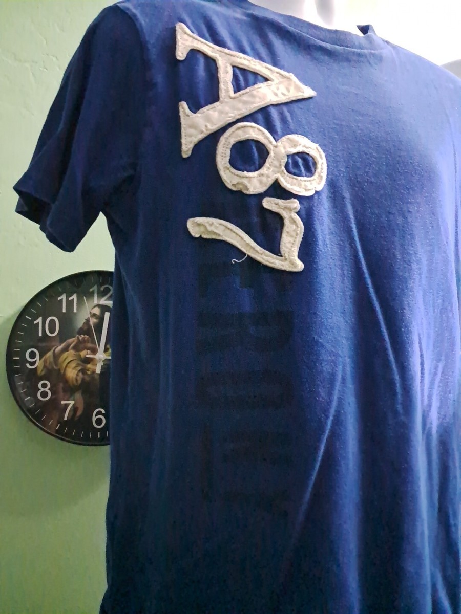 Vintage Men's Aeropostale A87 Embroidered Single Stitch Blue