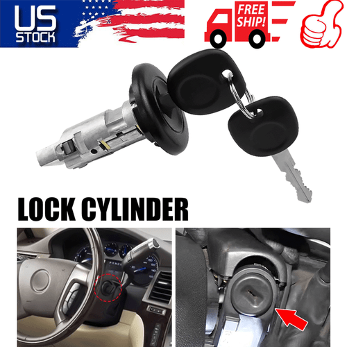 New Ignition Lock Cylinder & Keys for Chevy GMC Silverado Tahoe - Picture 18 of 20