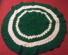 Crocheted Table Topper Or Rug Handmade 34