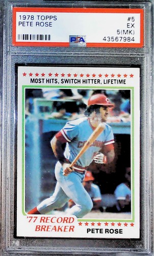 1978 Topps Pete Rose #5 card