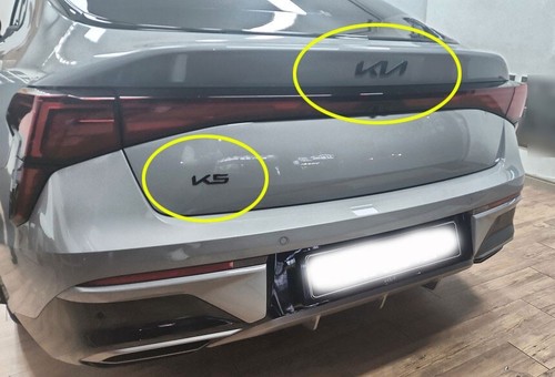 3 piezas Emblema delantero y trasero negro alto brillo apto para KIAK5 2025 (facelift 2025 año K5) - Imagen 3 de 3