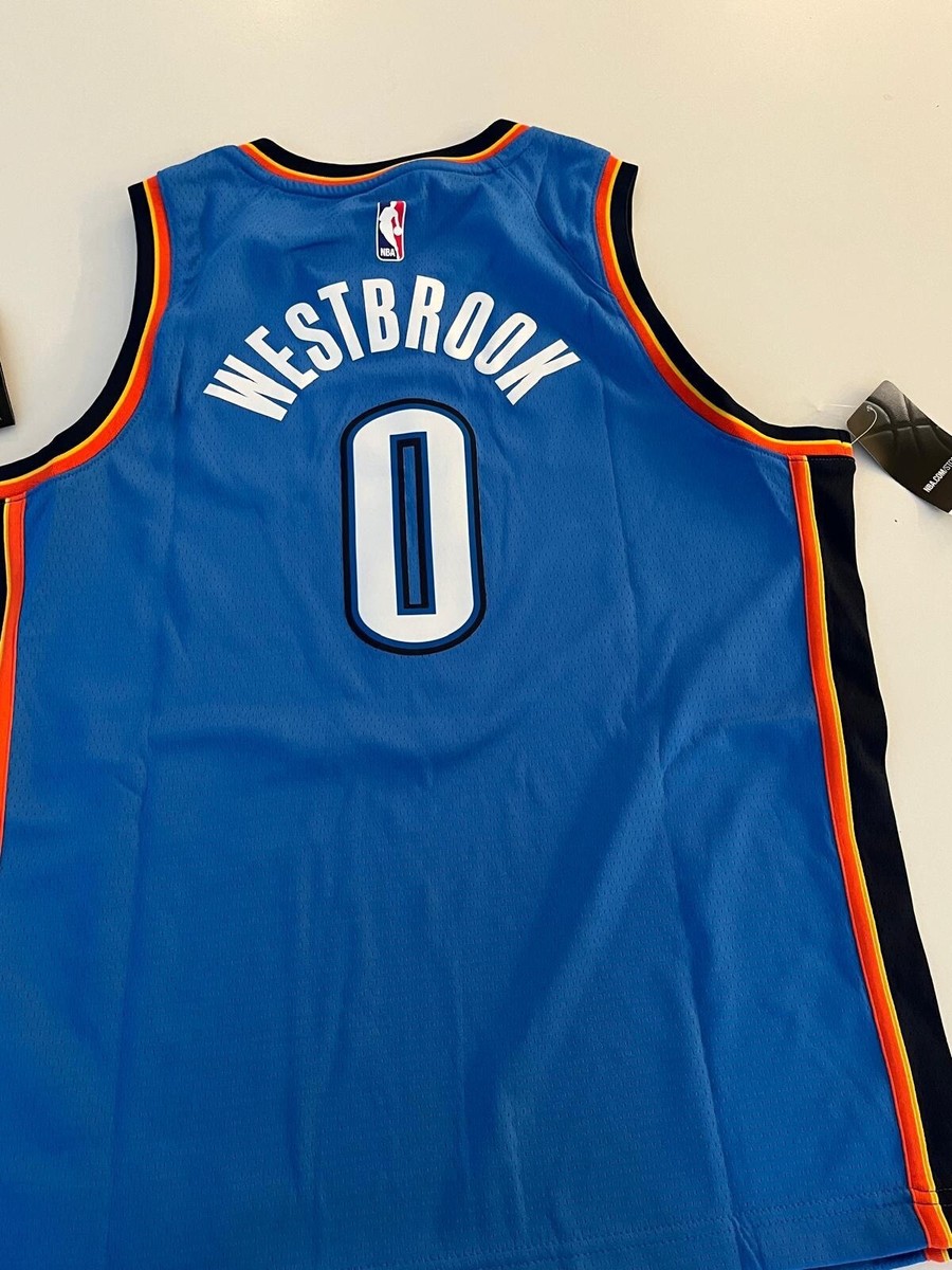 バスケットボール NIKE - Nike NBA Thunder Westbrook Swingman NWT Russell Westbrook Thunder Nike Swingman MVP Black Jersey