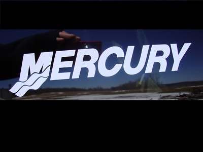  MERCURY OUTBOARD MOTOR DECAL  BOAT MARINE FISHING 9''X2'' STICKER