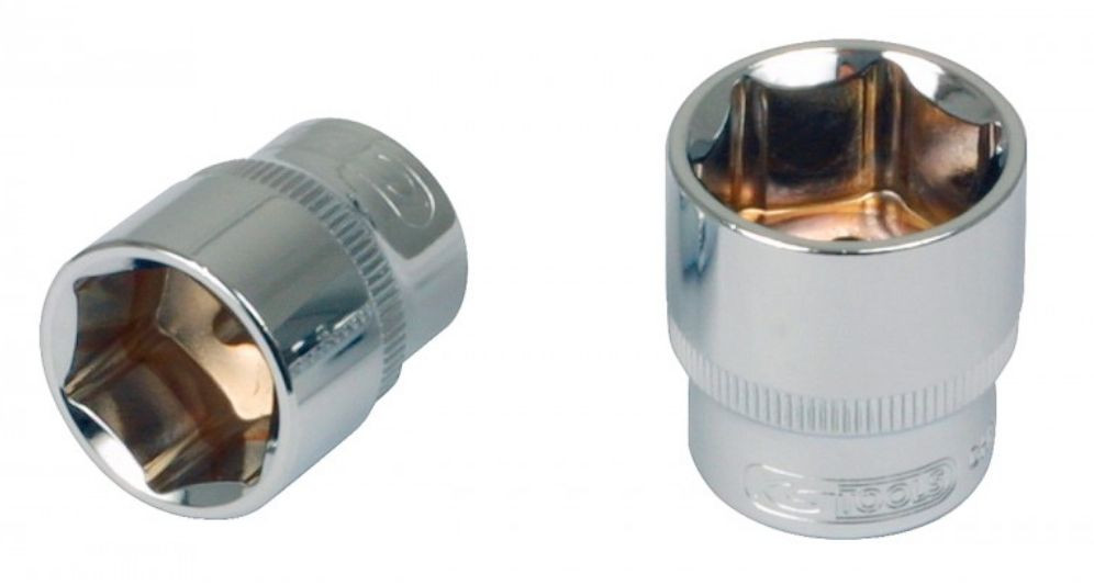 KS Tools 918.1227 Sechskant-Stecknuss 27mm – Chrom Vanadium, Hochglanz Verchromt