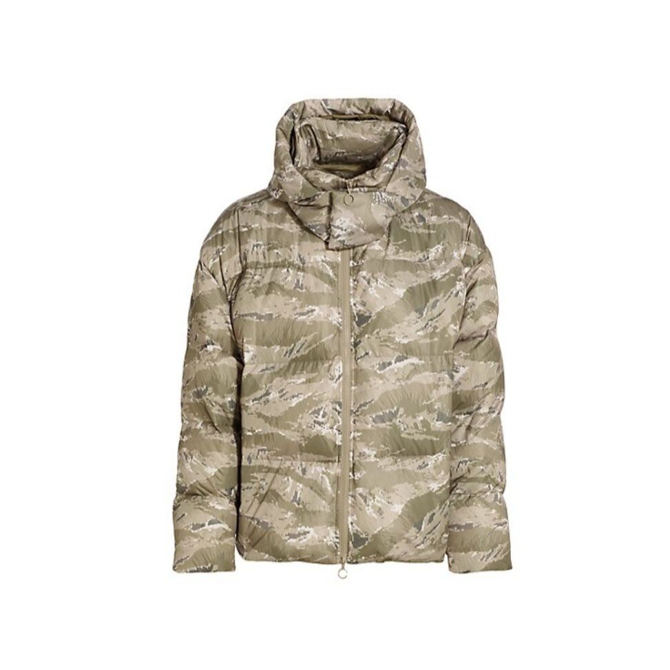 Stampd Cropped Camo Puffer Mens Jacket Size L UK