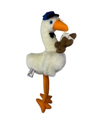 Vintage Heartline 1988 Graphics INTL Inc STORK Pluch Baby Shower Bird With Bear