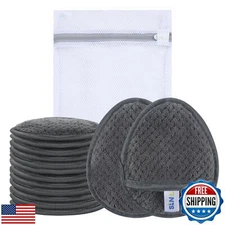 SINLAND Reusable Makeup Remover Pads For Face,Eye,Lips Microfiber Gentle Faci