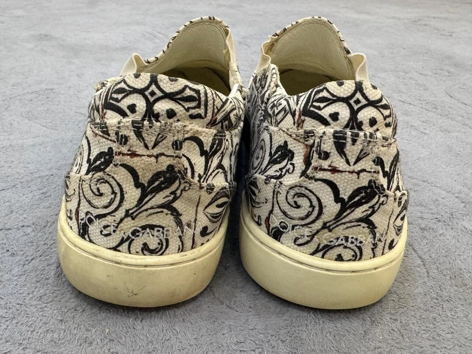 MOCASINES SIN CORDONES DOLCE & GABBANA - PATRÓN DE AZULEJOS BOHO - HECHOS EN INDONESIA - TALLA 4 Foto 3 de 4