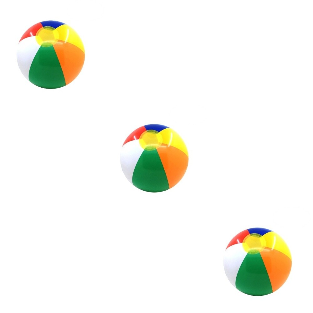 6er-Set PU Beach-Paddelbälle - Bunte Bälle Für Strand & Garten
