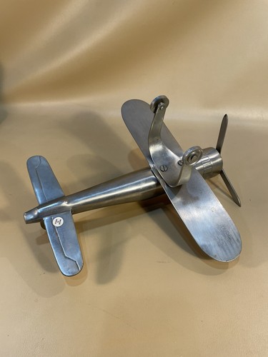 Vintage Heavy Aluminum Decorative Airplane - Picture 7 of 8