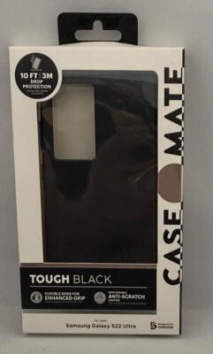 Case-Mate Tough Case for Samsung Galaxy S22 Ultra - Black 10 ft Drop