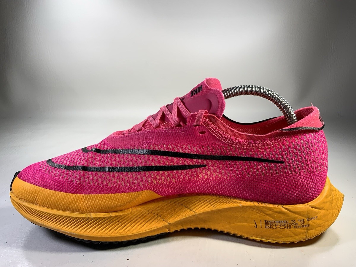Nike ZoomX Streakfly Hyper Pink Laser Orange Black Mens Size 7.5