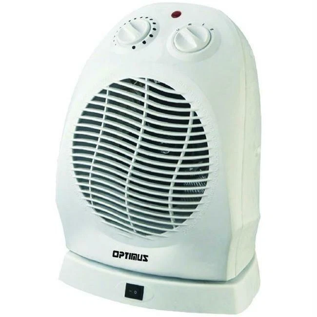 Optimus H-1382 Portable Oscillating Fan Heater With Thermostat 630326113827  | eBay