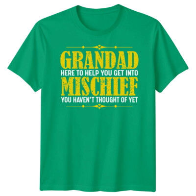 Lustiges Herren-T-Shirt Opa Unfug Vatertag Tee Bester Vater aller Zeiten Papa Leben 4#FD