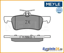 Brake pad set, disc brake Meyle 0252596816 for Peugeot