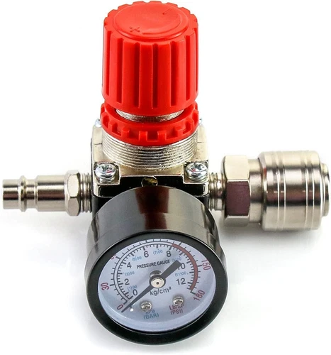 1/4" Druckregler Druckluft Druckminderer Druckregulierung Kompressor 0-12bar DHL - Bild 8 von 12