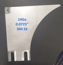 Riving Knife for Ripping Ryobi BT3000 (May fit others) 304 Stainless Steel 14Ga