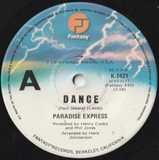 PARADISE EXPRESS 45:  DANCE b/w HOLD ON  AUSSIE  FANTASY  K-7421  NM & M  1978
