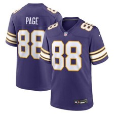 Minnesota Vikings Alan Page #88 Nike Purple Classic 2025 Retired NFL Game Jersey