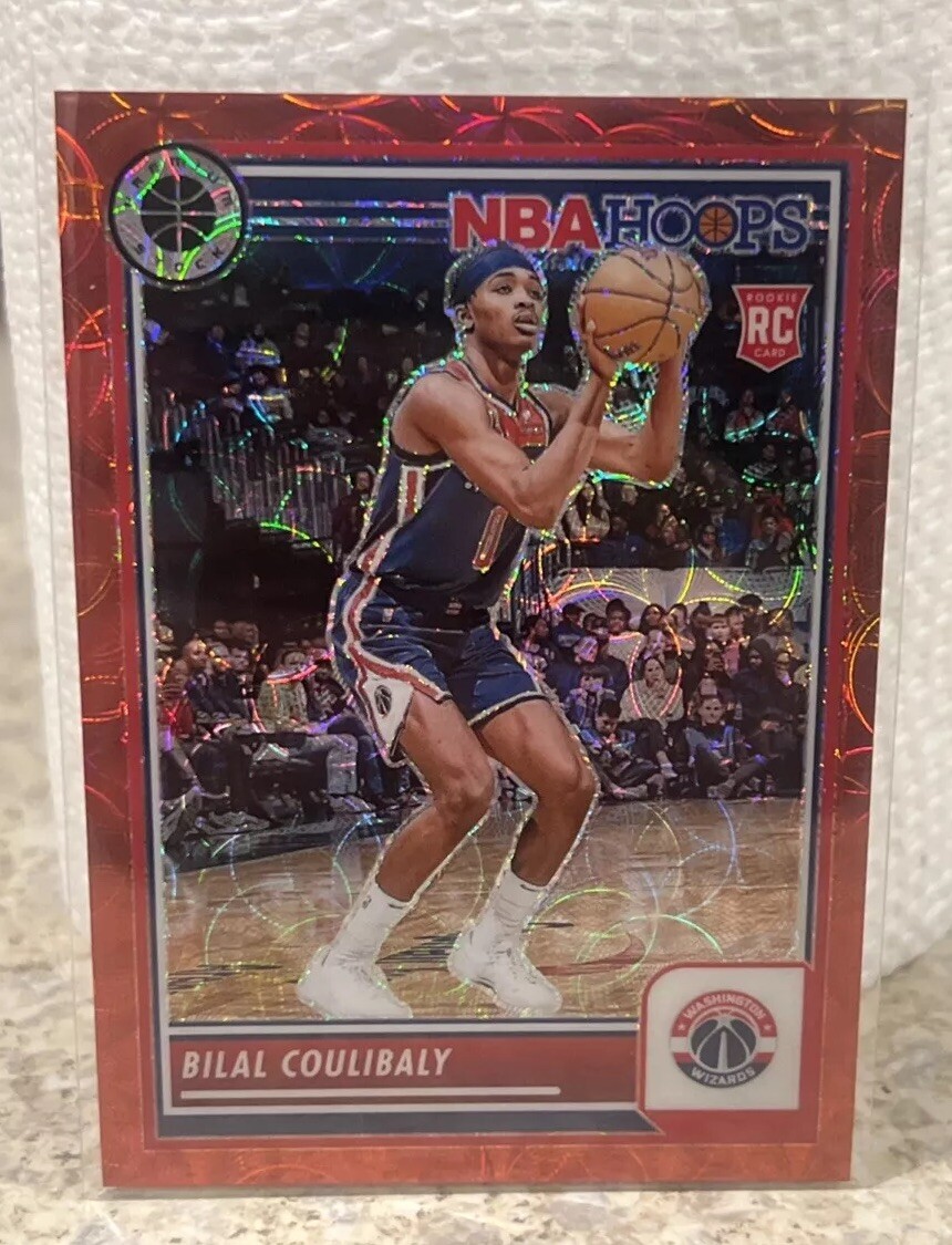 2023-24 Panini Hoops Premium Stock Bilal Coulibaly #175 Red Scope 32/88 RC