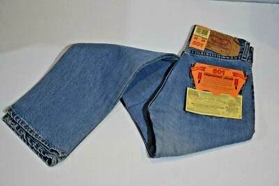 Levi's 501 originale strauss & co Jeans chiaro modello diritto con bottoni