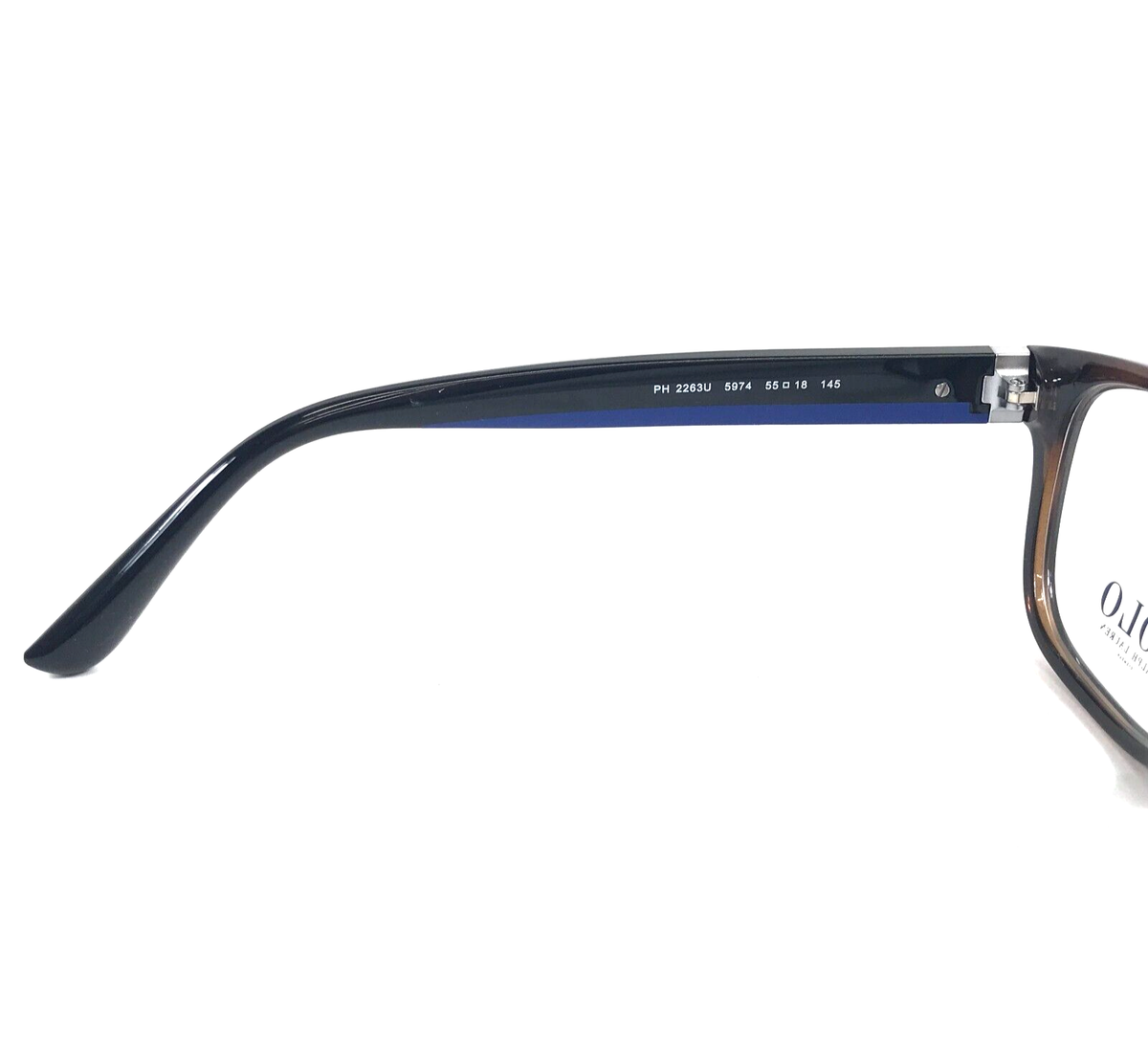 Polo Ralph Lauren Ph 2263U 5974 Shiny Havana Brown Eyeglasses 55-18-145 Polo Ralph Lauren Eyeglasses Frames PH2263U 5974 Havana  main image 2