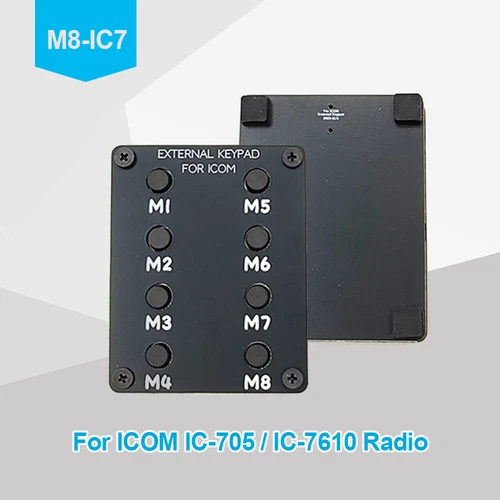 M8-IC7 tastiera controllo esterno per walkie talkie ICOM IC-705 IC-7610 IC-7600 - Foto 1 di 9