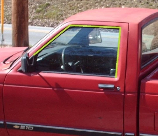 Chevrolet S10 1982-1993, S10 Blazer, GMC S-15 Jimmy, sellos de canal de ventana de puerta Foto 2 de 2