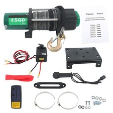 2.1HP 4500 lb Electric Winch with Wireless & Handheld Remote 12V Waterproof IP67