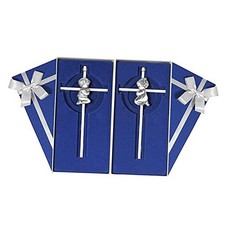 2 PCs Silver Baby Wall Cross Baptism Gifts for Boy and Girl Boy girl-7 in