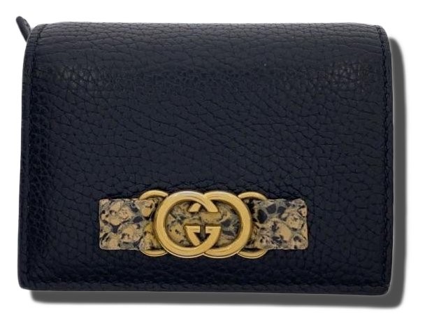 GUCCI Bi-fold Wallet Interlocking G Python 746059… - image 1