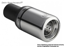 Ulter Sportauspuff Peugeot 206 CC 00- 80mm rund eingerollt gerade mit Absorber
