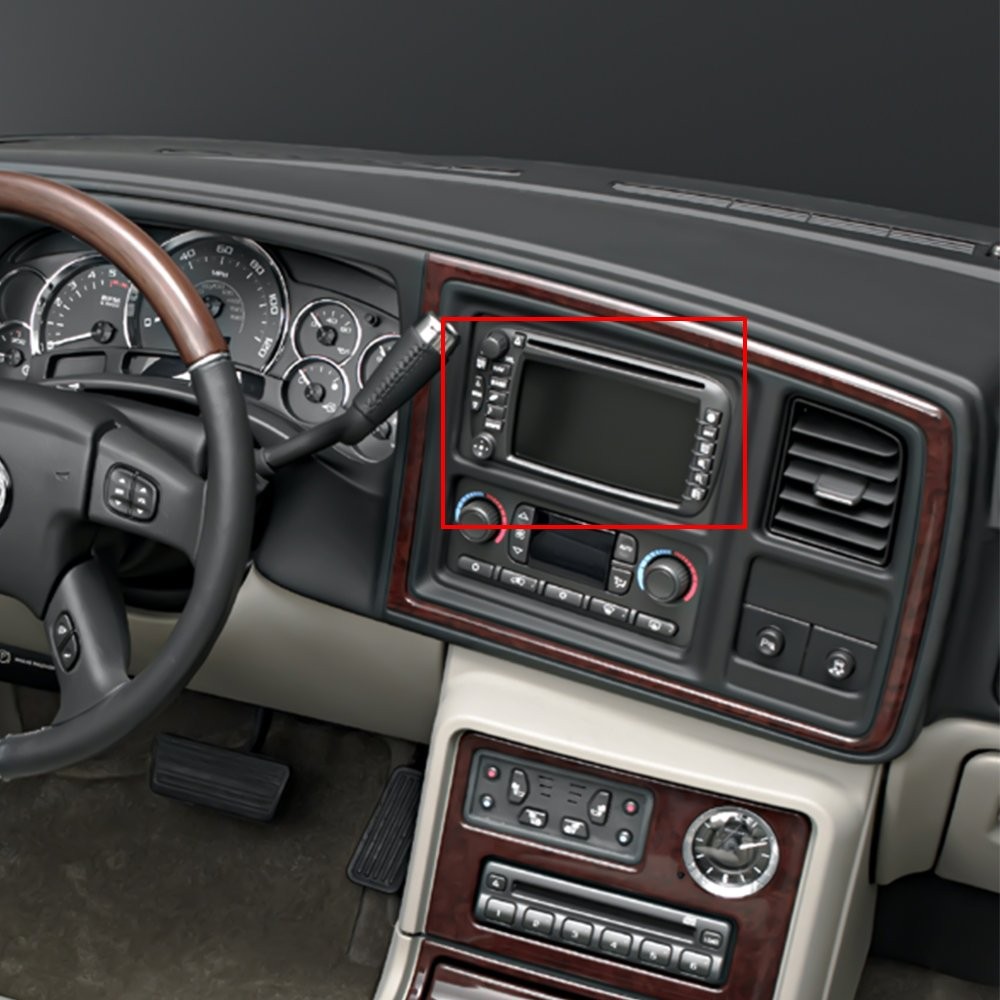 1/2set Navigation Radio Button ReDecal Trim For GMC Yukon Chevrolet Cadilla D thumbnail 8