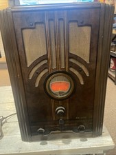 Vintage Philco Model 610 Antique Tombstone Tube Cathedral Radio