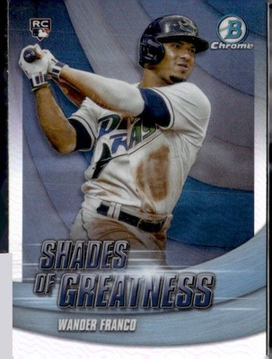 2022 Bowman Chrome #SG-1 Wander Franco Shades of Greatness Tampa Bay Rays (O)