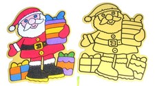25cm Father Christmas / Santa Claus Shaped Sand Art Picture (Sand Not Included)