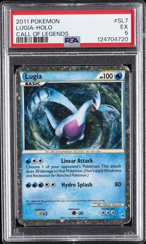 2011 POKEMON CALL OF LEGENDS #SL7 LUGIA-HOLO PSA 5