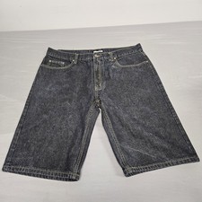 Vintage Mecca Denim Jean Shorts Light Gray Men 40 Skater Baggy Classic Y2K Jorts