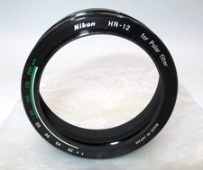 GREAT NIKON HN-12 52mm SCREW-IN LENS HOOD FOR POLARIZING FILTER-TWO PIECES