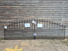 Ball Top Wrought Iron Style Metal Driveway Gates 3500mm Wide x 1220mm High