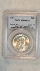 1954 P PCGS MS64 FBL FRANKLIN HALF NEAR GEM UNCIRCULATED SILVER 50C Coin!