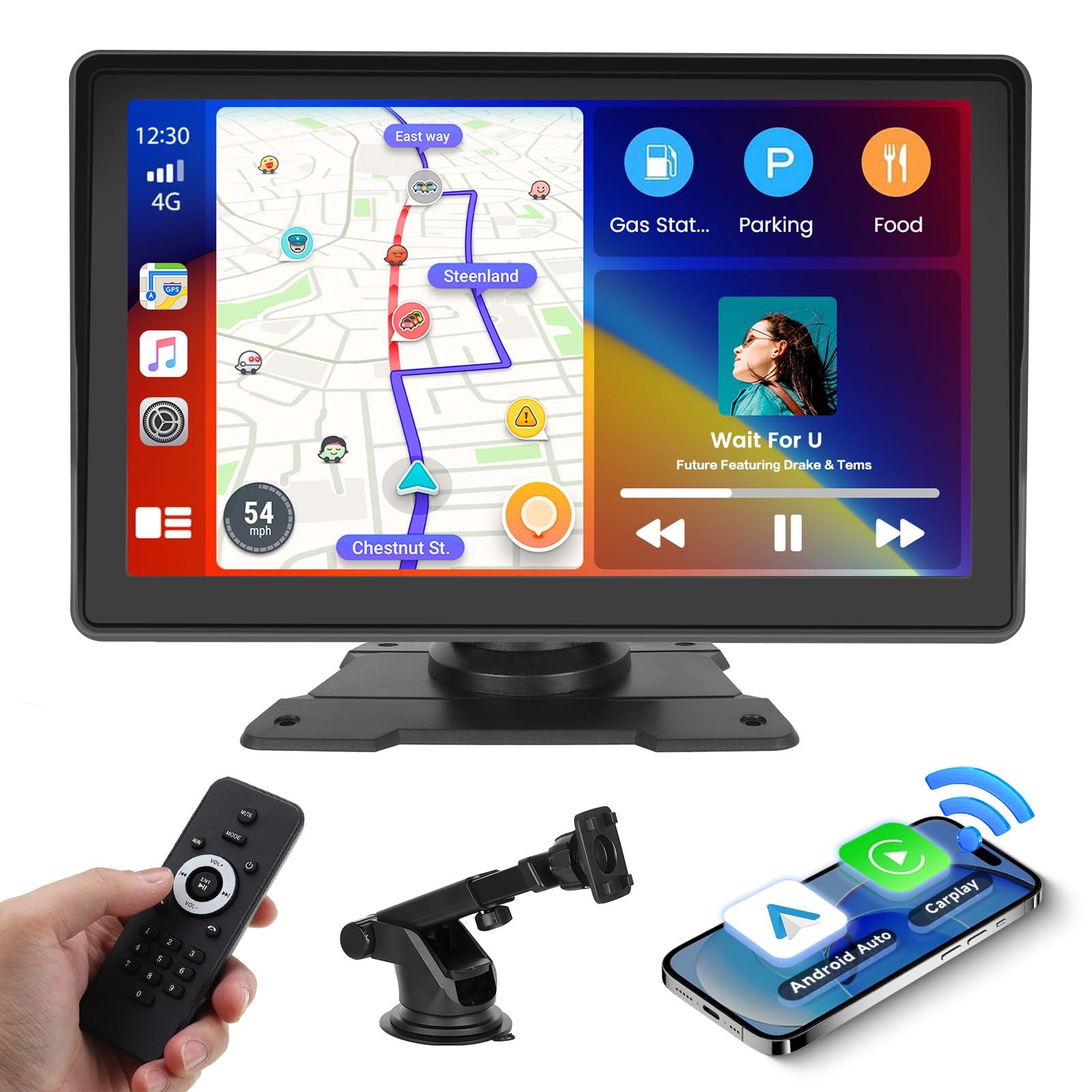 Schermo Auto 7 Pollici Smart - Regala Sicurezza e Carplay Wireless