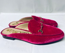 Sam Edelman Linnie Bit Mule in Pink Velvet, Size 6.5M- TRIED ON