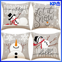 Weihnachtskissen Kissenbezug 45X45 Cm 4Er Set Dekokissen Weihnachtsdeko