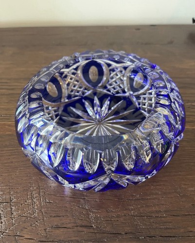 Vintage Imperlux Lead Crystal Cut Ashtray