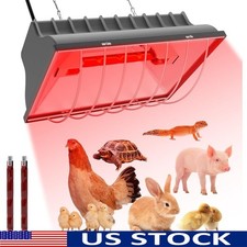 250W Infrared Chicken Coop Heater Heat Lamp Brooder Safe Durable Easy Install US