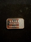 Geiger Edelmetalle 10g .999 Fine Silver Bar Schloss Güldengossa